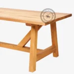 Henry Outdoor Dining Table Oak - Thumbnail 2
