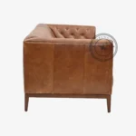 Nene Leather Chesterfield Sofa - Thumbnail 3