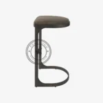 Swift C-Shape Metal Bar Stool - Thumbnail 3