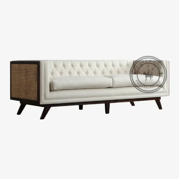 Bergerac Pine Fabric Sofa - Thumbnail 1