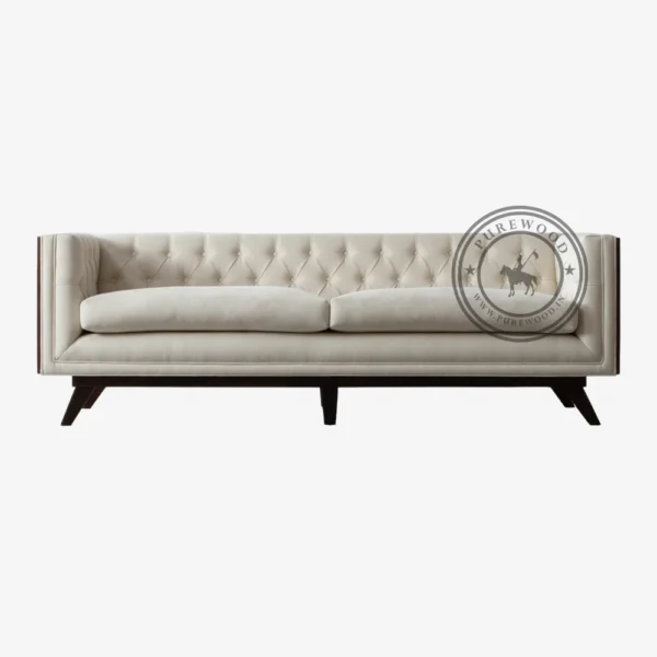 Bergerac Pine Fabric Sofa - Thumbnail 2
