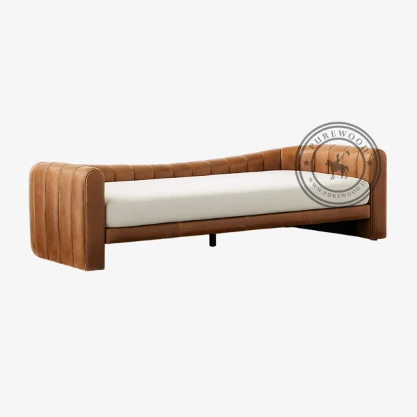 Boyne Lazar Leather Sofa - Thumbnail 1