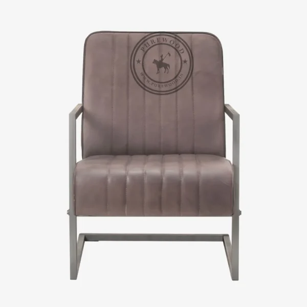 Elbe vida Leather Chair - Thumbnail 2