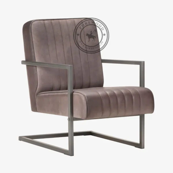 Elbe vida Leather Chair - Thumbnail 1