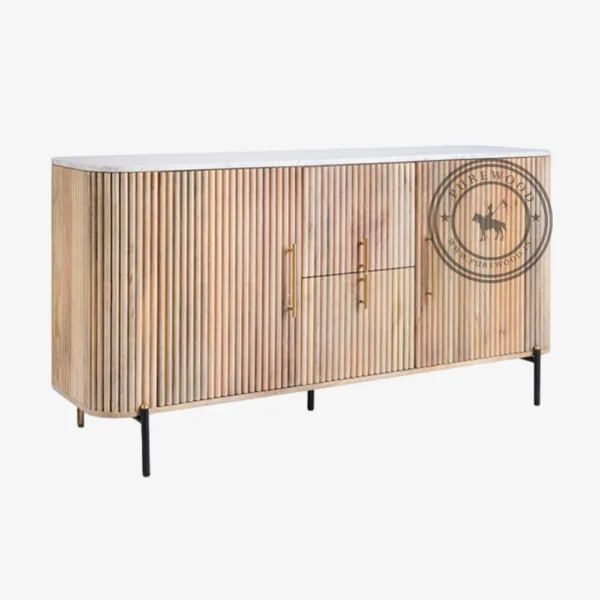 Jubba Wooden Sideboard - Thumbnail 1
