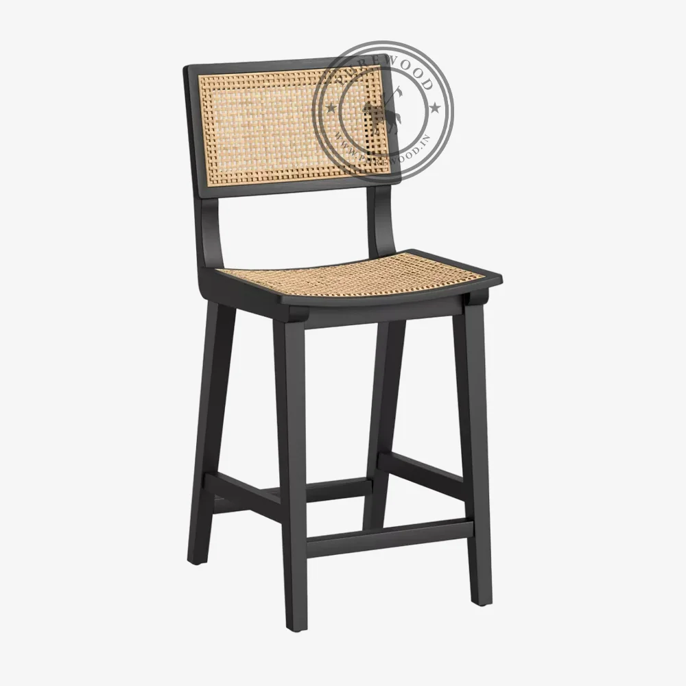 Oakvale Baked Cane Counter Stool
