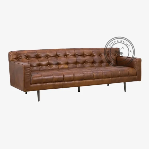 Olifants Jordan Leather Sofa - Thumbnail 1