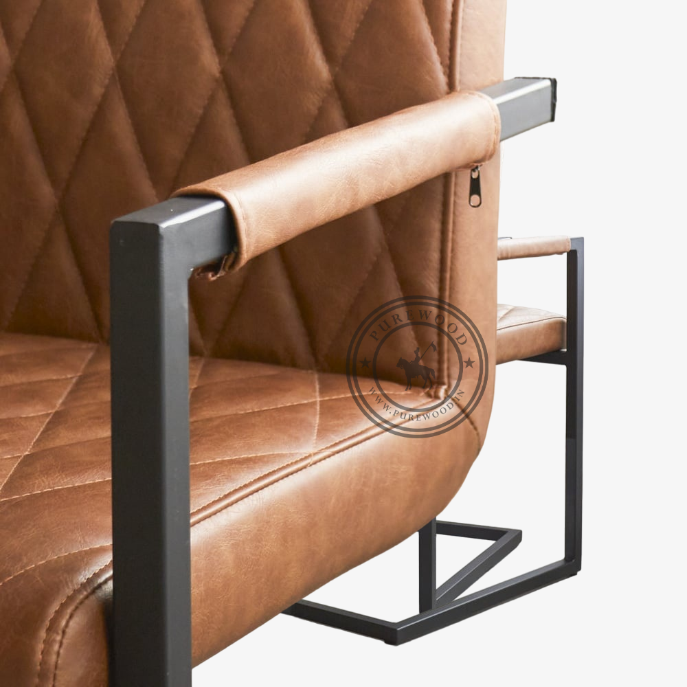 Painted Industrial Chair - Image 3