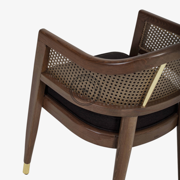 Adam Honey Cane Chair - Thumbnail 4