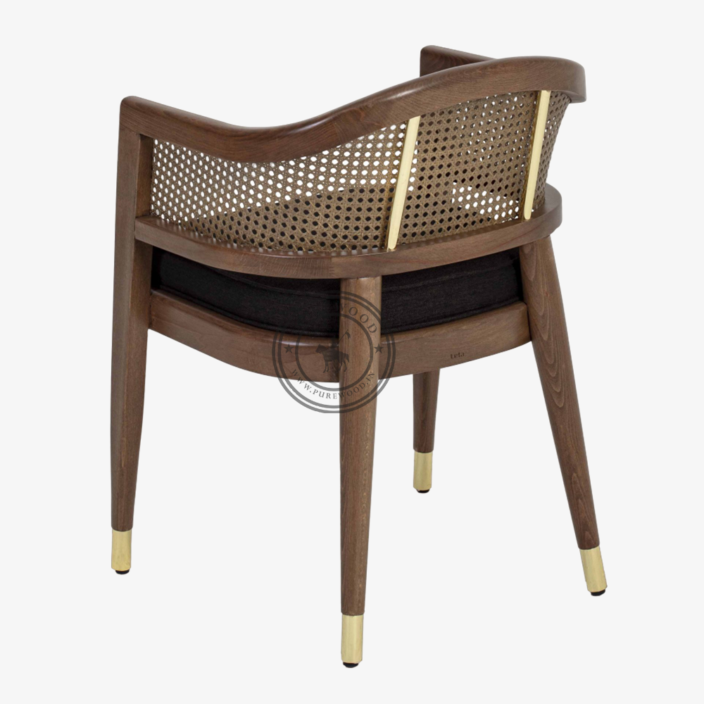 Adam Honey Cane Chair - Image 2