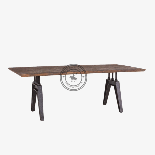 Barnes Dining Table Bandsaw Teak - Thumbnail 1