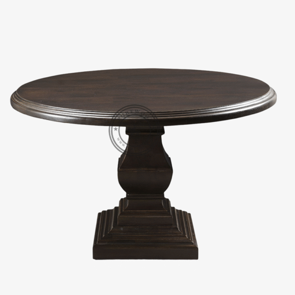 Orchid Round Dining Table Vintage Brown - Thumbnail 3