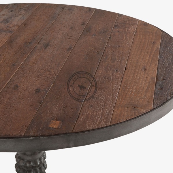 Daisy Wood Round Dining Table Natural - Thumbnail 3