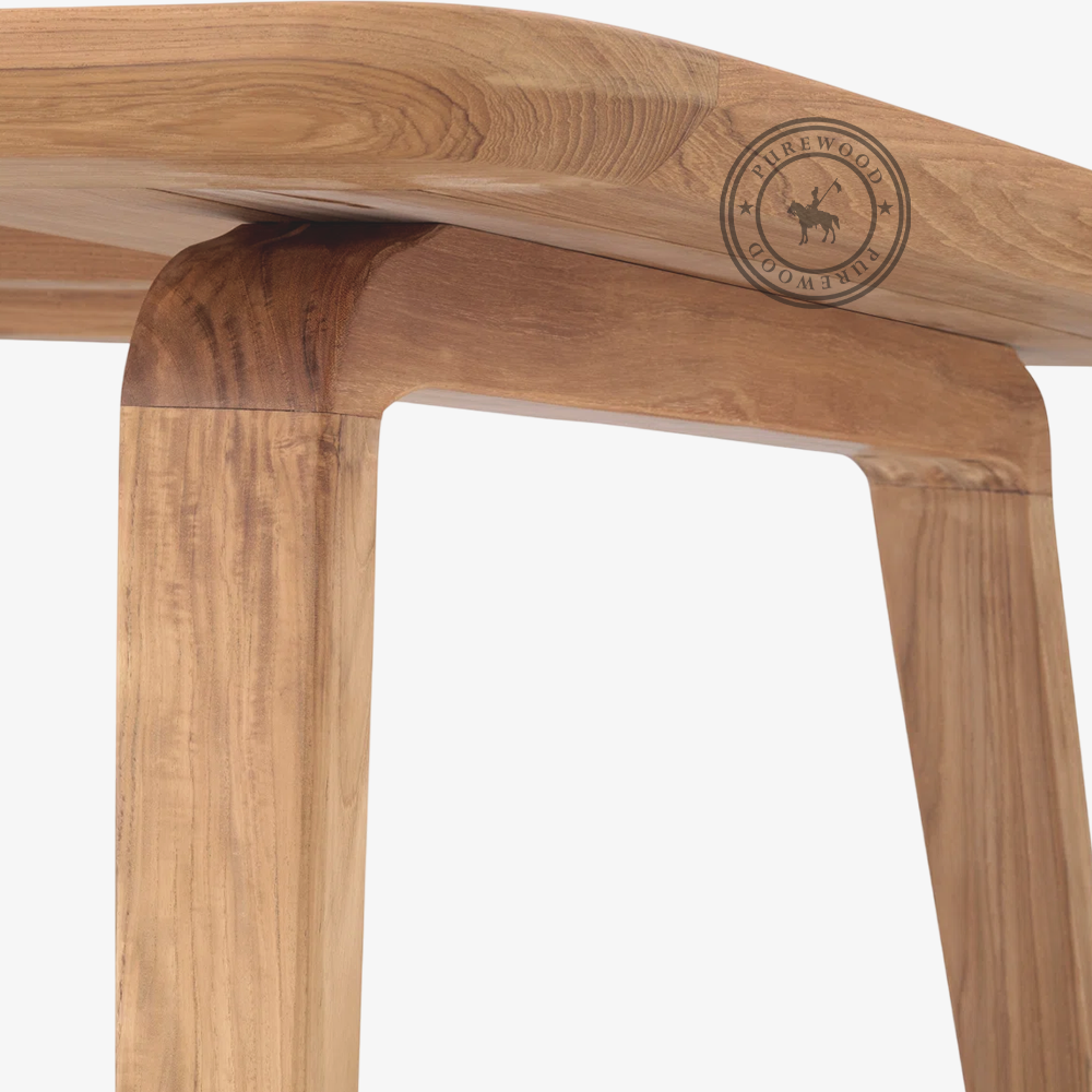 Tulip wooden outdoor table - Image 2