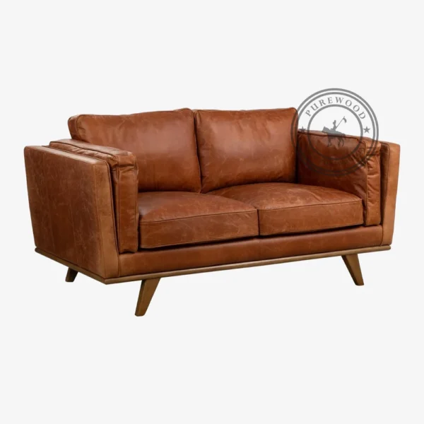 Tyne Vintage Leather Sofa - Thumbnail 1