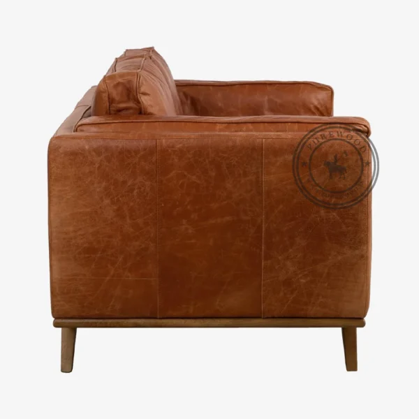 Tyne Vintage Leather Sofa - Thumbnail 2