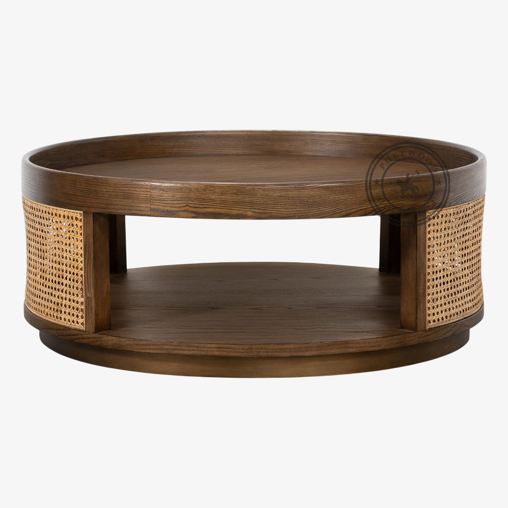 Flare Cedar cane coffee table
