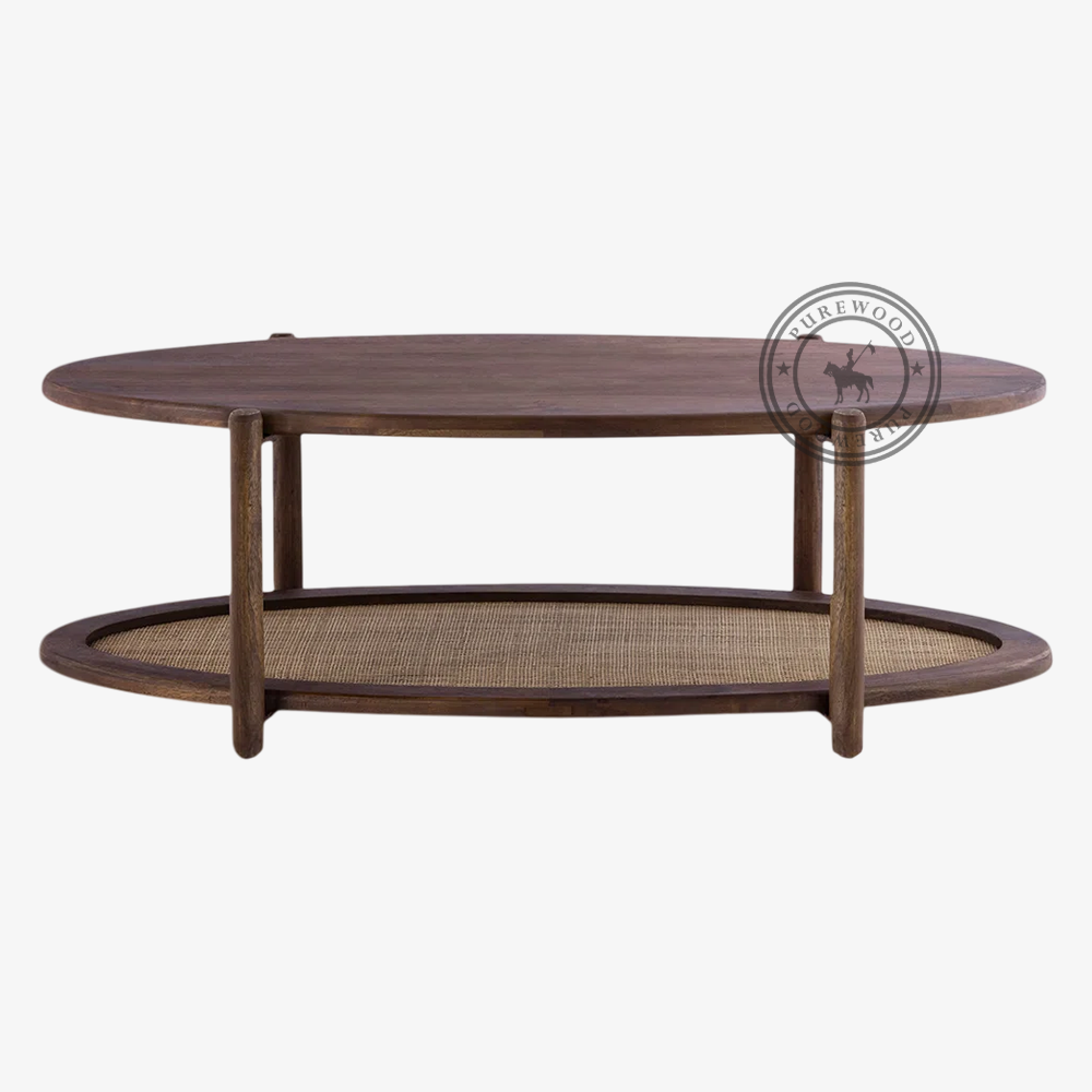 Rise Mist cane coffee table - Image 2