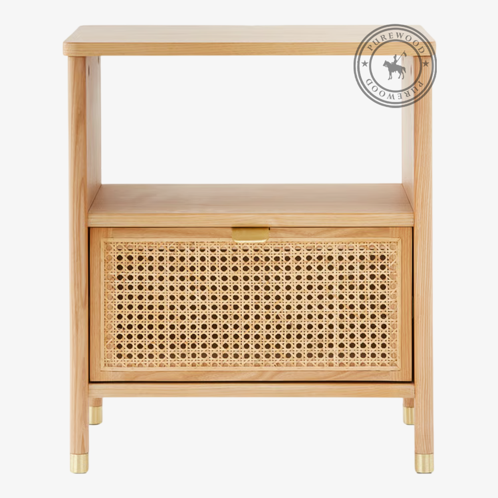 Rivercrest Cane Bedside Table - Image 2