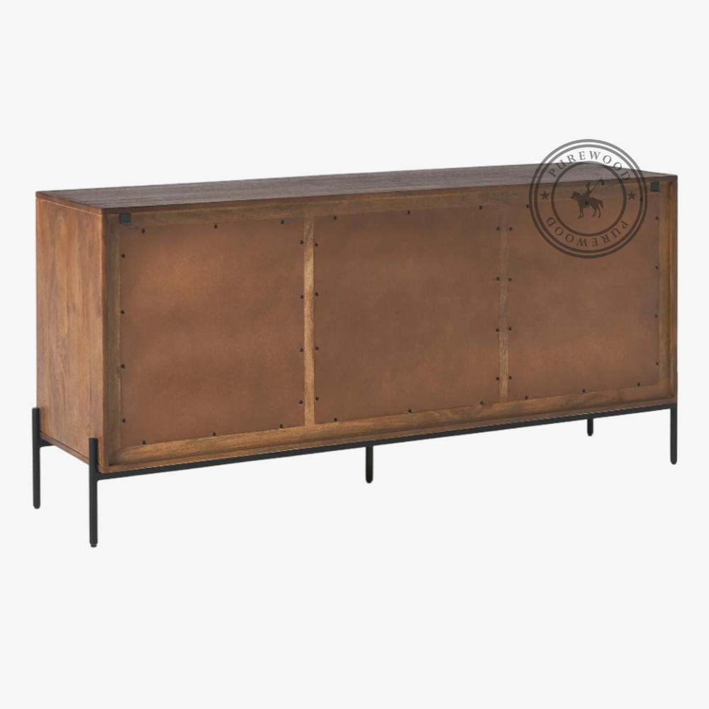 Rock Poppy cane sideboard - Image 2