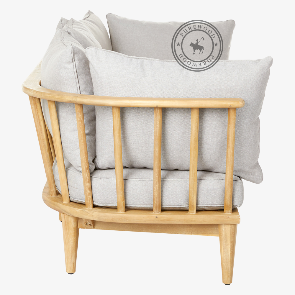 Zeal wooden outdoor sofa - Image 3