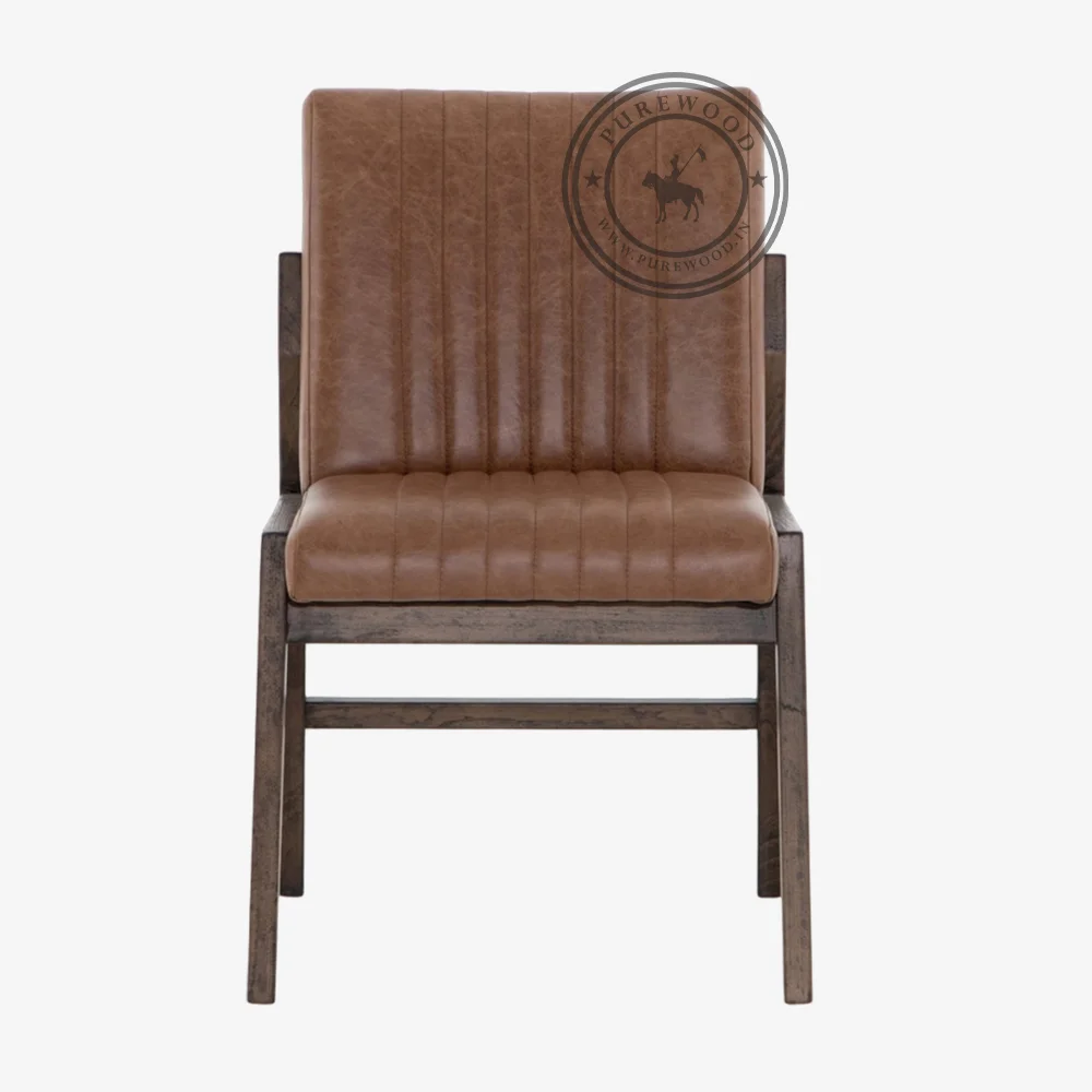 Nahanni Leather wooden chair - Image 3